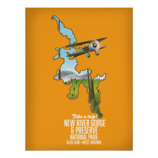 Póster Parque Nacional y Reserva del Cañón del Río Nuevo.