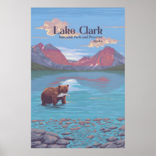 Póster Parque Nacional y Reserva Lake Clark Viajes