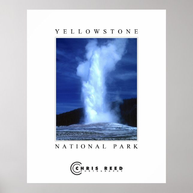 Póster Parque nacional Yellowstone (Frente)