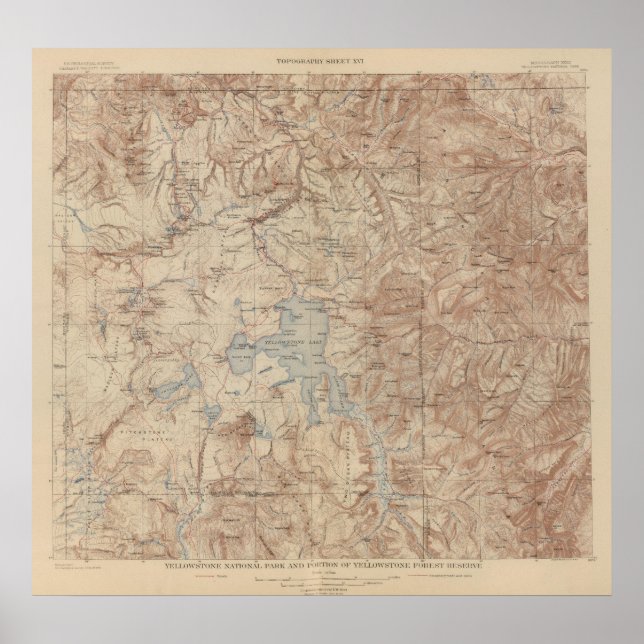 Póster Parque nacional Yellowstone 2 (Frente)