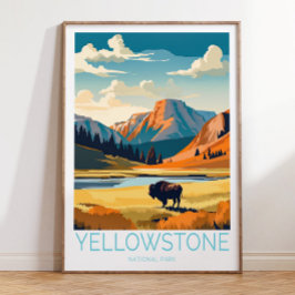 Póster Parque nacional Yellowstone, Poster Yellowstone, Y