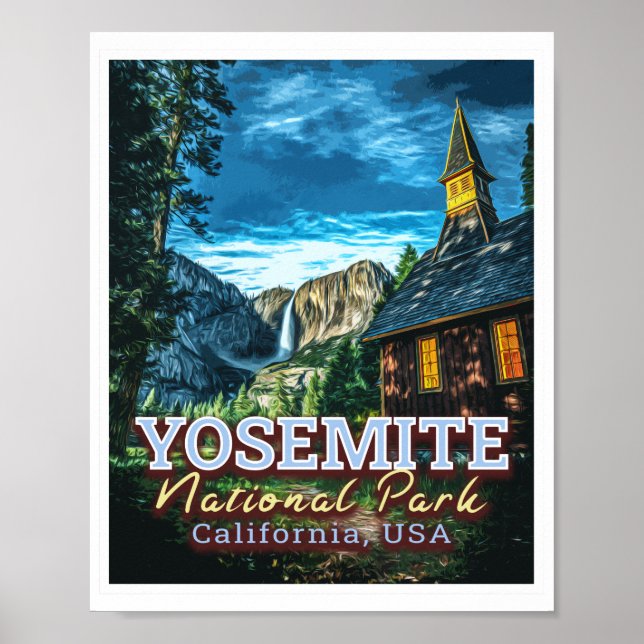 PÓSTER PARQUE NACIONAL YOSEMITA - CALIFORNIA ESTADOS UNID (Frente)