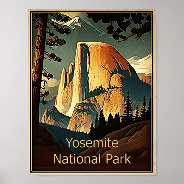 Póster Parque nacional Yosemite (Frente)