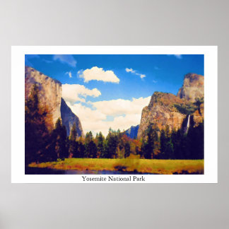 Póster Parque nacional Yosemite