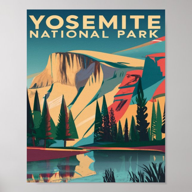 Póster Parque nacional Yosemite (Frente)