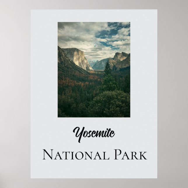 Póster Parque nacional Yosemite (Frente)