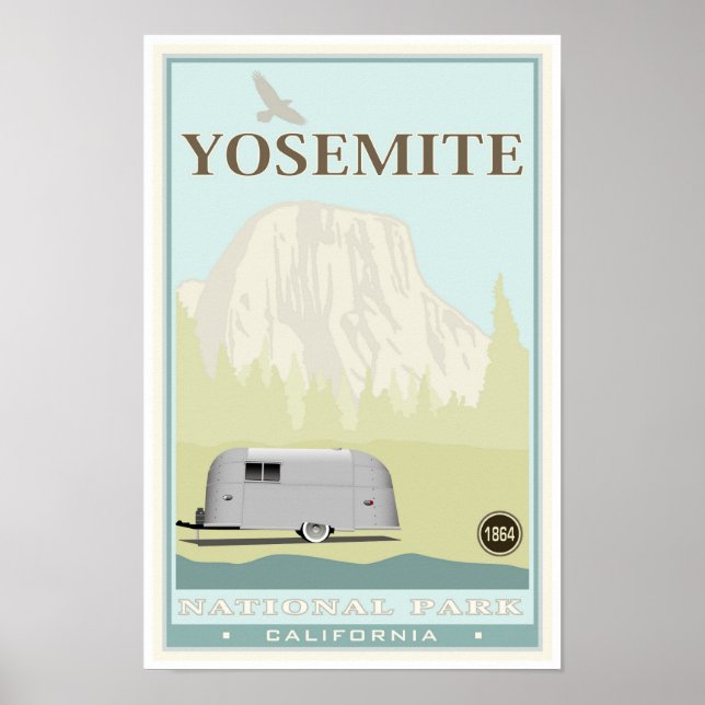 Póster Parque nacional Yosemite (Frente)