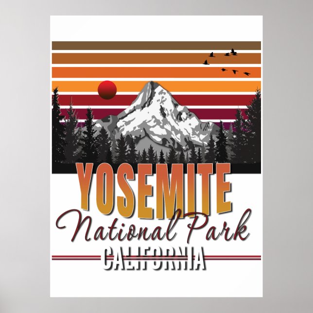 Póster Parque nacional Yosemite (Frente)