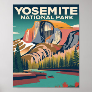 Póster Parque nacional Yosemite