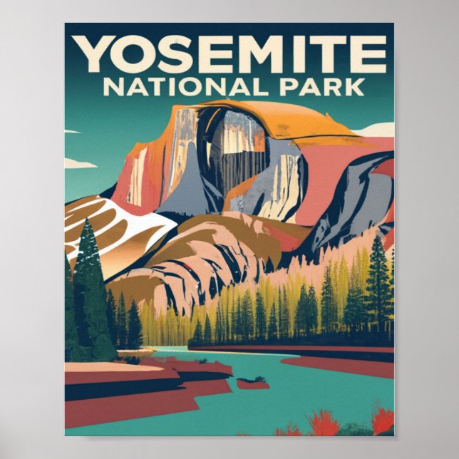 Póster Parque nacional Yosemite (Frente)