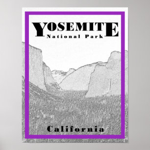 Póster Parque Nacional Yosemite - 11 x 14 Poster