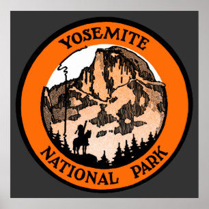 Póster Parque nacional Yosemite 1910