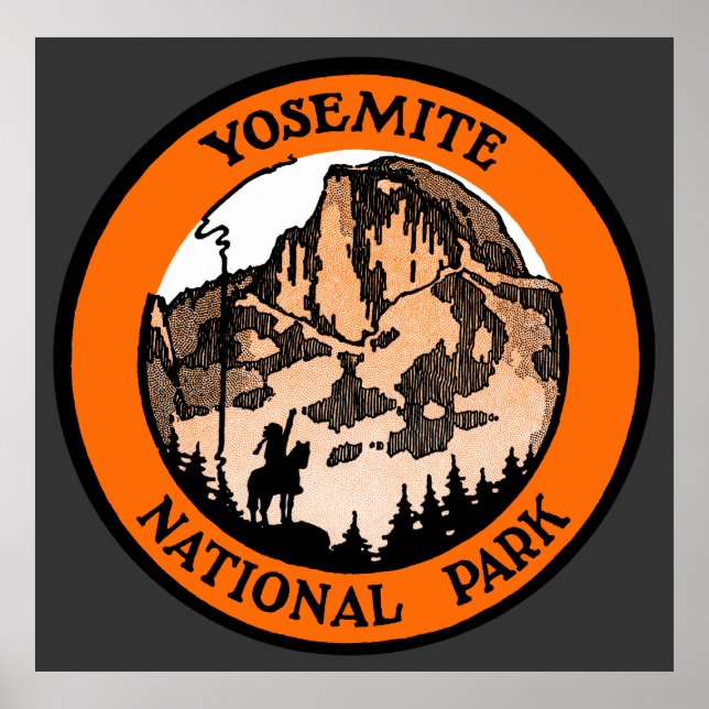 Póster Parque nacional Yosemite 1910 (Frente)