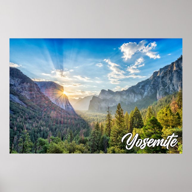 Póster Parque Nacional Yosemite, Estados Unidos (Frente)
