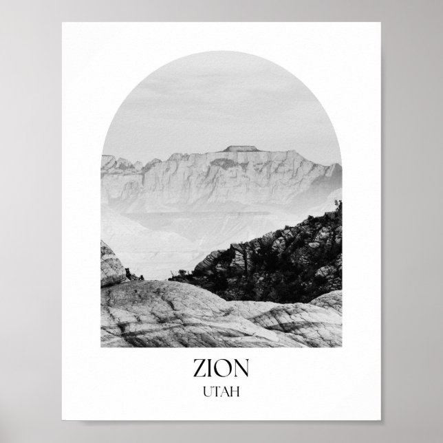 Póster Parque nacional Zion - Arco de Utah - Imagen impre (Frente)