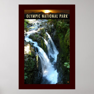 Póster PARQUE NATL OLMPIC-Washington-Sol Duc-