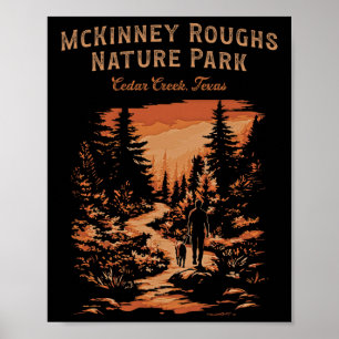 Póster Parque Natural Mckinney Roughs Cedar Creek Texas H