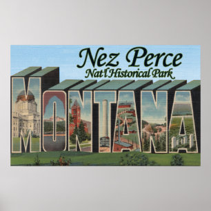 Póster Parque Nez Perce Nat'l, Montana