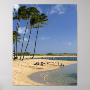 Póster Parque Salt Pond ubicado en la isla de Kauai