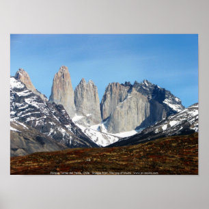 Póster Parque Torres del Paine, Chile