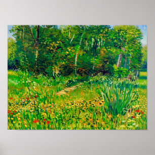 Póster Parque Van Gogh en Asnières en primavera