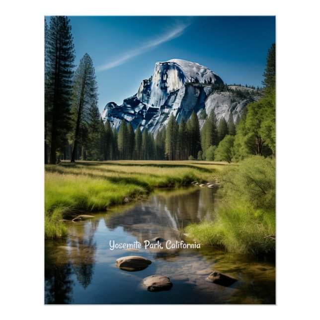 Póster Parque Yosemite, California (Anverso)