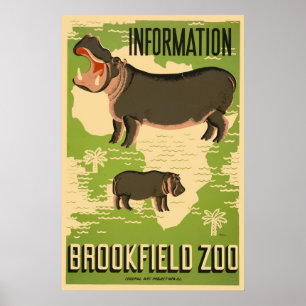 Póster Parque zoológico de Brookfield