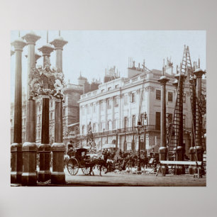 Póster Parquee el carril que es adornado para el diámetro