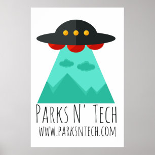 Póster Parques N' Tech UFO 2