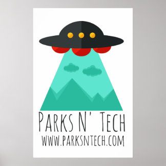 Póster Parques N' Tech UFO 2
