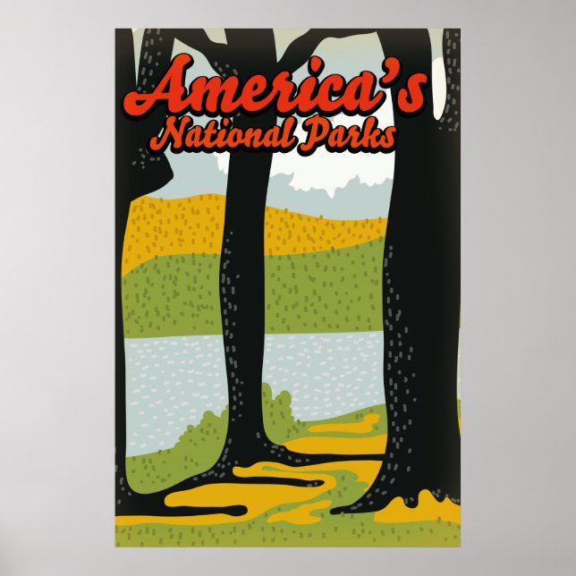 Póster Parques Nacionales de América (Frente)