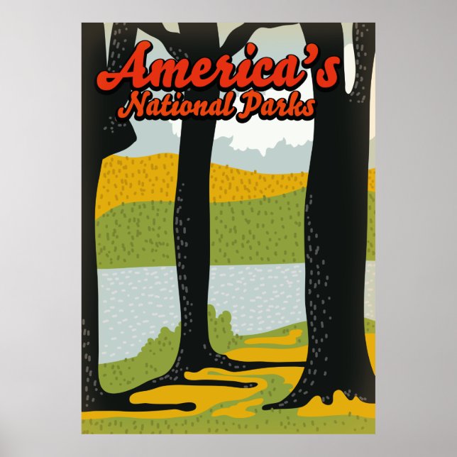 Póster Parques Nacionales de América (Frente)