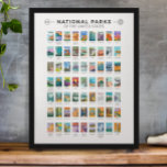 Póster Parques nacionales de Estados Unidos<br><div class="desc">Una exhibición para los 63 Parques Nacionales en Estados Unidos con ilustraciones únicos. ¡Visítenlos a todos!</div>