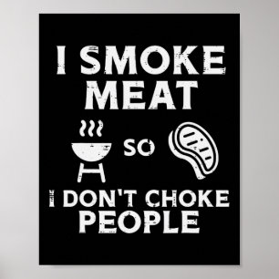 Póster Parrilla De Carne Para No Asfixiar A La Gente Dive