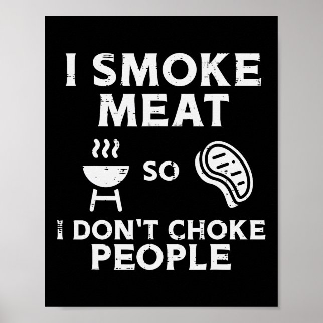 Póster Parrilla De Carne Para No Asfixiar A La Gente Dive (Frente)