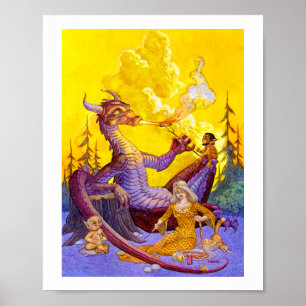 Póster Parrillada de dragón