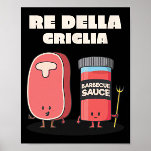 Póster Parrillada King Of The Grill Bbq