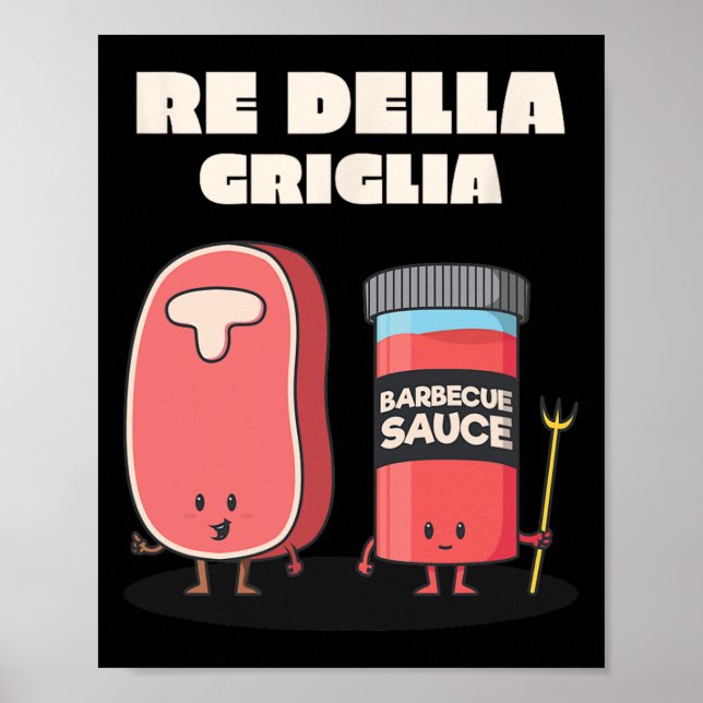 Póster Parrillada King Of The Grill Bbq (Frente)