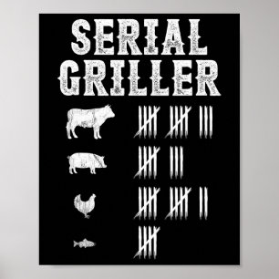 Póster Parrillada serie Funny Grill Bbq Master Fun