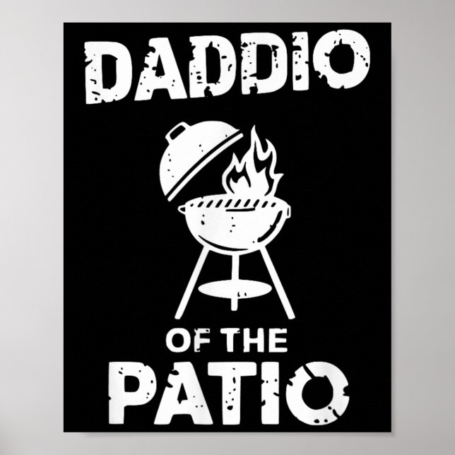 Póster Parrillando Funny Dad Bbq Fiesta Smok Pork Grill M (Frente)