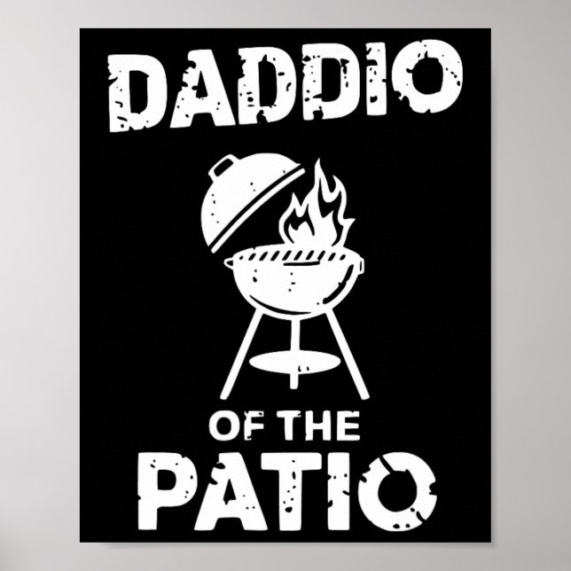 Póster Parrillando Funny Dad Bbq Fiesta Smok Pork Grill M (Frente)