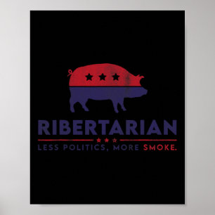 Póster Parrillero De Carne Ahumada Bbq Pitmaster Divertid