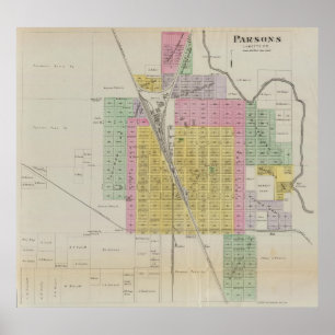 Póster Párrocos, el condado de Labette, Kansas