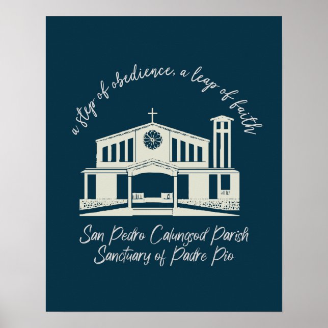 Póster Parroquia San Pedro Calungsod - Santuario Del Padr (Frente)