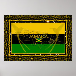 Póster Parroquias de colores de Jamaica Poster de pájaros