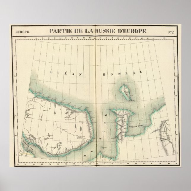 Póster Parte de Europa, Rusia (Frente)