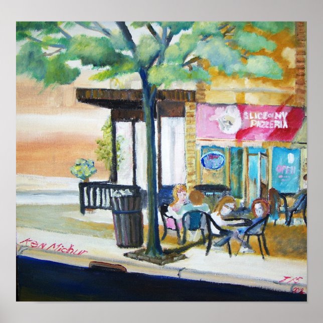 Póster Parte De La Pizzería De Nueva York (Frente)