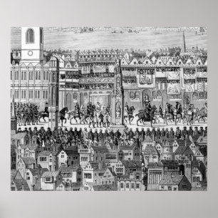 Póster Parte de la procesión de coronación