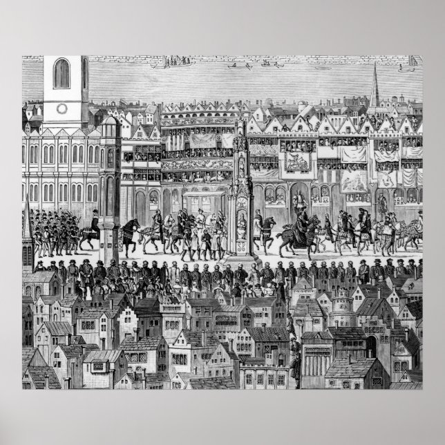 Póster Parte de la procesión de coronación (Frente)