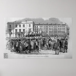 Póster Parte de la procesión del Chartist